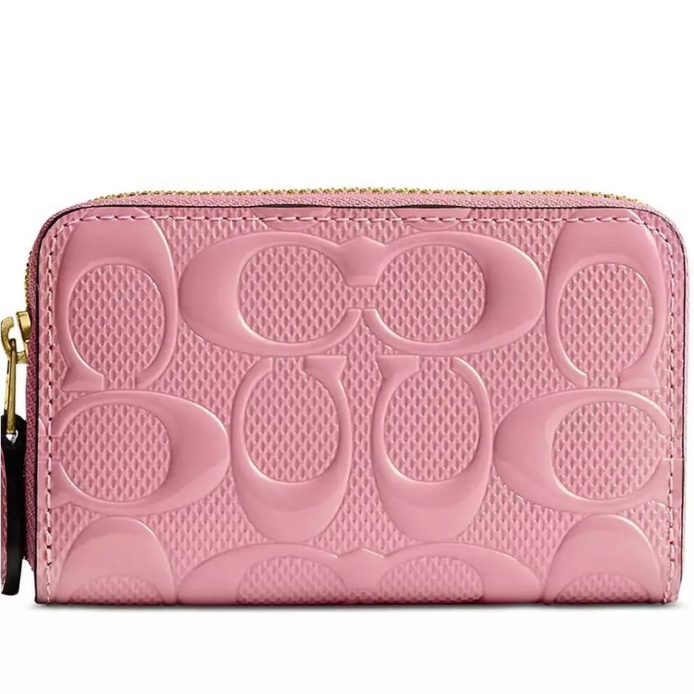 Coach Pink Quilted Leather Wallet